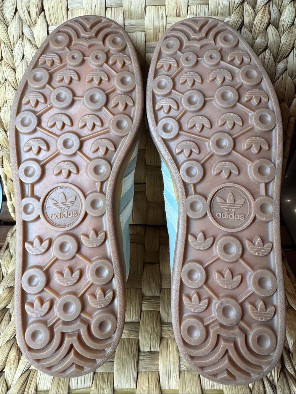 Adidas Gazelle Platform Sneakers - Mint Green with White accents and Gum Sole - Picture 8 of 10